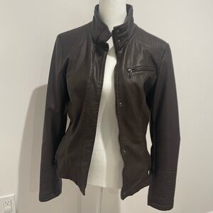 Celebrity Pink Faux Leather Jacket